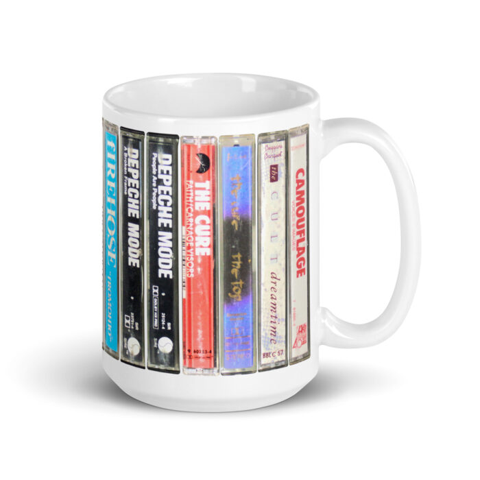 80's Alternative Cassette Collection White 15oz Mug Vol.2